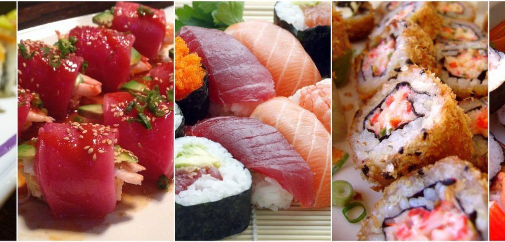 Sushi salmón ahumado